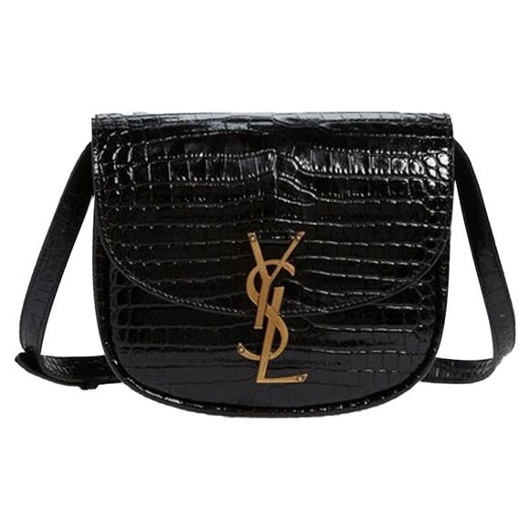 Saint Laurent Kaia Croco Shoulder Bag - Picture 1 of 6